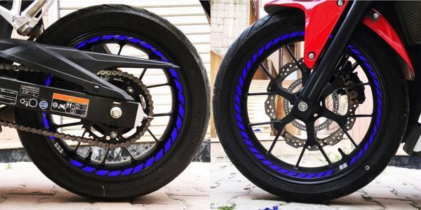 Tam Tur Reflektif Mavi Supersport İç Jant Şeridi Sticker Çınar Extreme  - Image 1