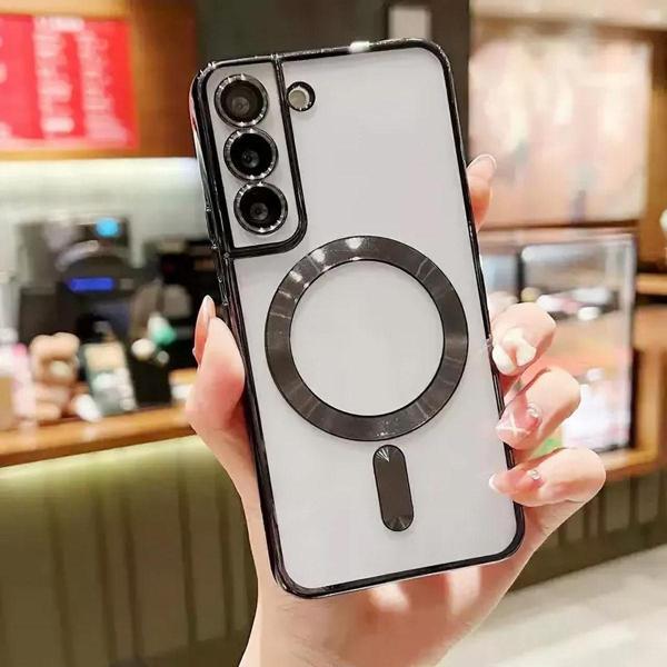 Coverzone Samsung Galaxy S22 Plus ile Uyumlu Kamera Korumalı Kılıf Kablosuz Şarj Uyumlu Wireless Şarj Özellik - Image 1