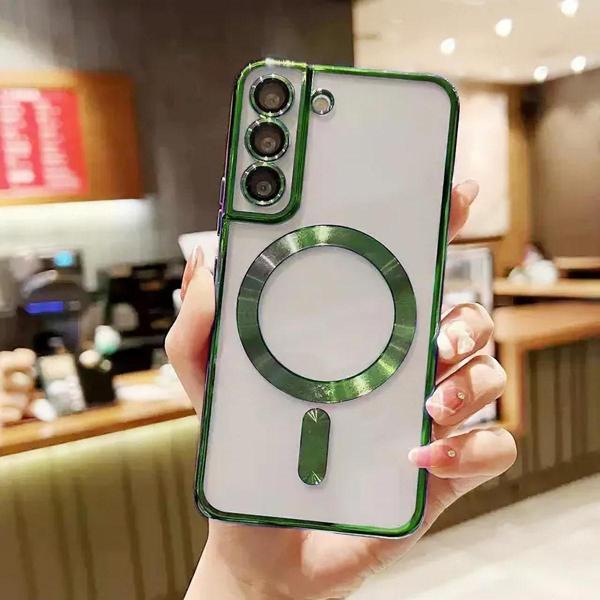 Coverzone Samsung Galaxy S22 Plus ile Uyumlu Kamera Korumalı Kılıf Kablosuz Şarj Uyumlu Wireless Şarj Özellik - Image 1
