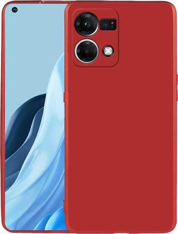 Coverzone Oppo Reno 7 4g Ile Uyumlu Kılıf Premier Silikon Kapak Kırmızı - Image 1