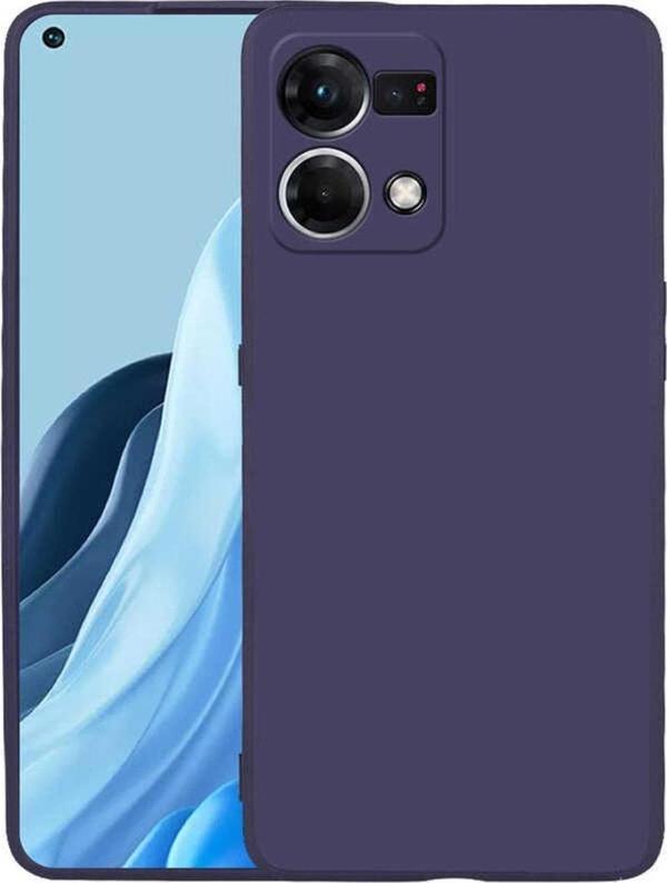 Coverzone Oppo Reno 7 4g Ile Uyumlu Kılıf Premier Silikon Kapak Lacivert - Image 1