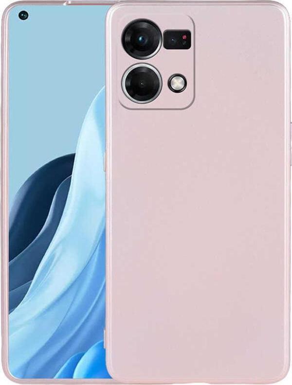 Coverzone Oppo Reno 7 4g Ile Uyumlu Kılıf Premier Silikon Kapak Rosegold - Image 1