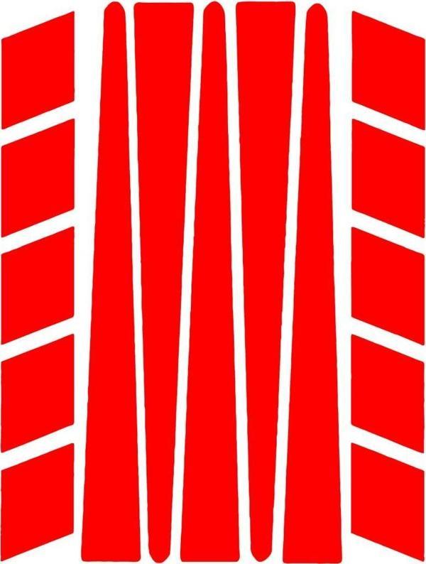 Şerit Şeklinde Reflektif Kırmızı Sticker Çınar Extreme  - Image 1