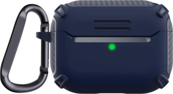 Coverzone Pro  Kılıf Kulaklık Koruyucu Airbag Tpu Çengelli Lacivert - Image 1