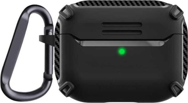 Coverzone Pro  Kılıf Kulaklık Koruyucu Airbag Tpu Çengelli Siyah - Image 1