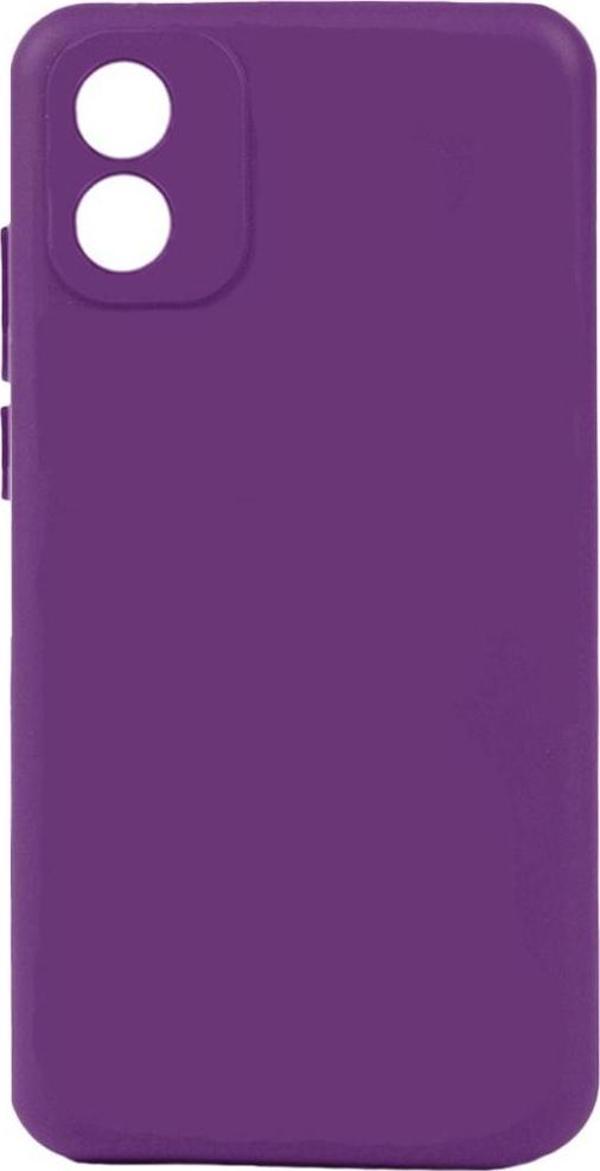 Coverzone Tcl 303 Ile Uyumlu Kılıf ??soft Ve Pürüzsüz Dış Yüzey Biye Silikon Mor - Image 1