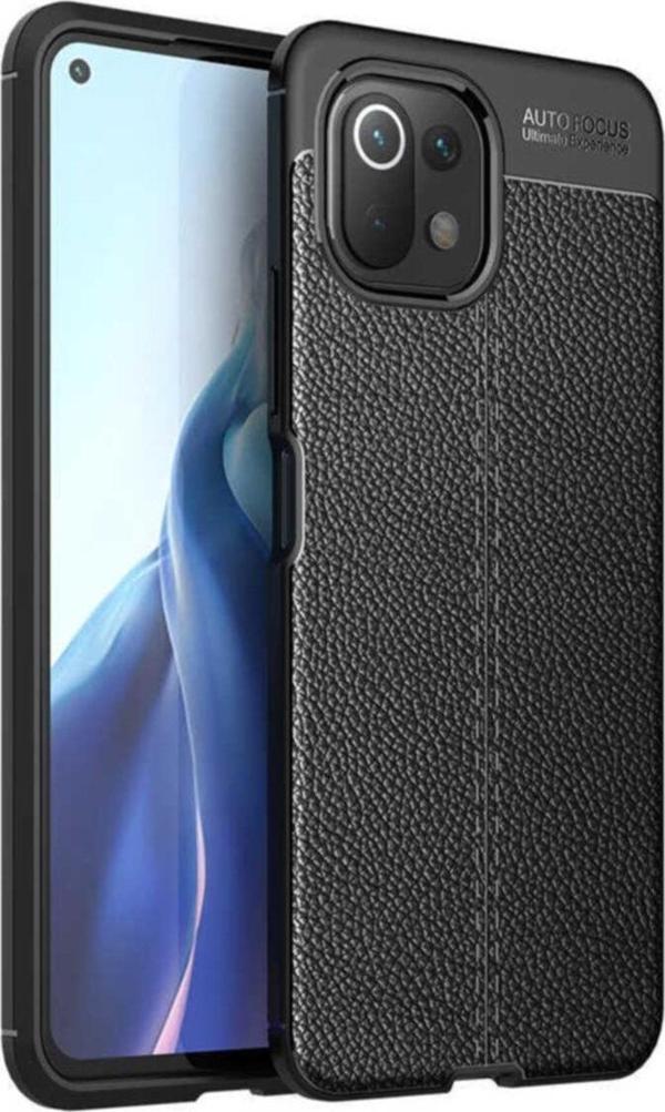 Coverzone Xiaomi Mi 11 Lite Uyumlu Niss Silikon Deri Görünümlü Kılıf - Image 1