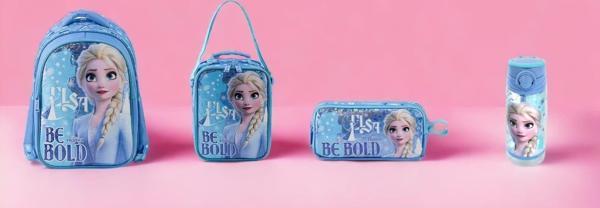 Frozen Ilkokul Çantası Salto Be Bold ,SU MATARALI SET - Image 1
