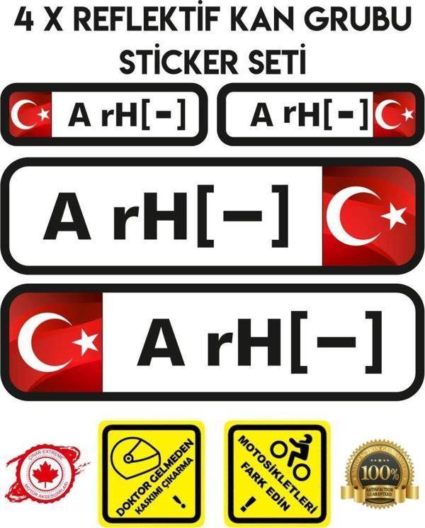 TR A rH - Reflektif Kan Grubu Seti Sticker Çınar Extreme  - Image 1