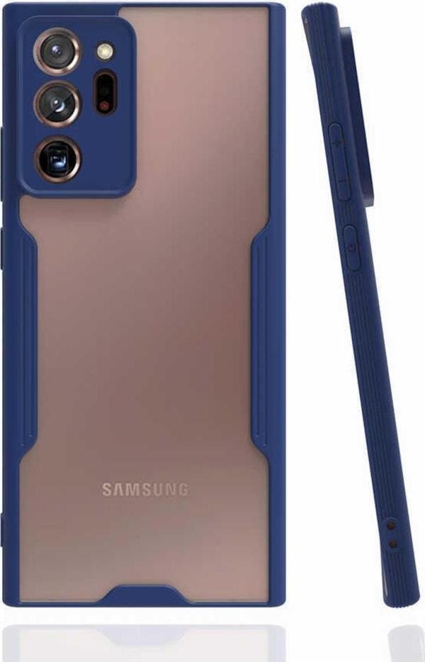 Coverzone Xiaomi Redmi 10c Ile Uyumlu Kılıf Renkli Kenar Perfe Tpu Silikon Lacivert - Image 1