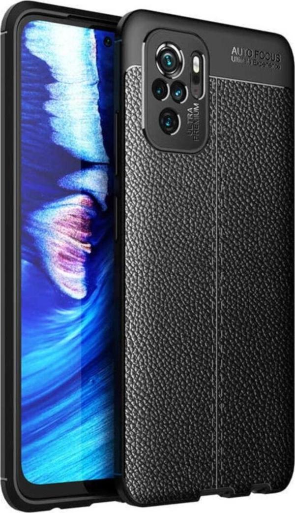 Coverzone Xiaomi Redmi Note 10 Uyumlu Niss Silikon Deri Görünümlü Kılıf - Image 1