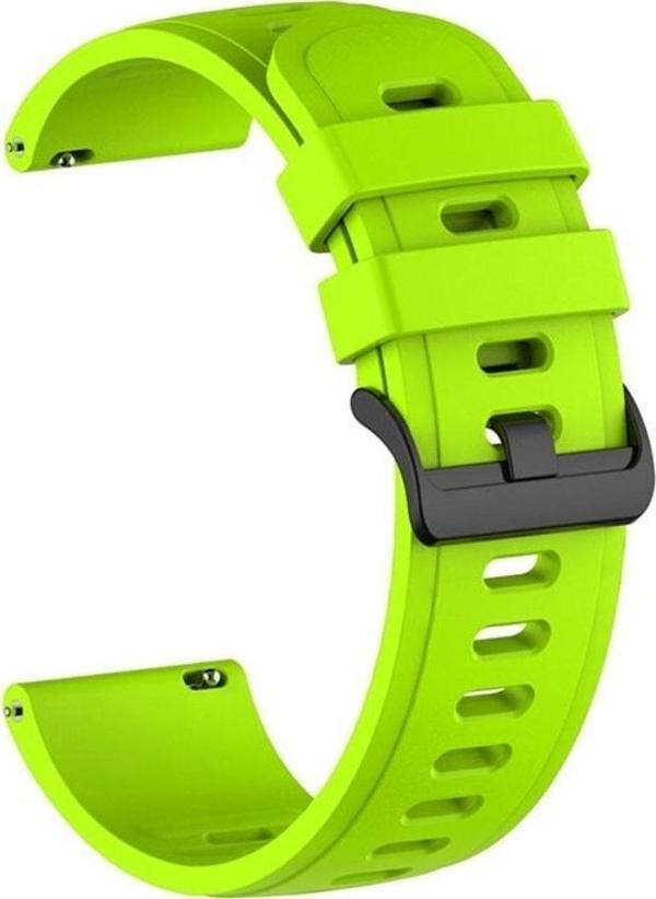 Coverzone Xiaomi Watch Color Ile Uyumlu Kordon Solid Color Spor Kayış Termoplastik Ent Kaliteli Fıstık Yeşil - Image 1