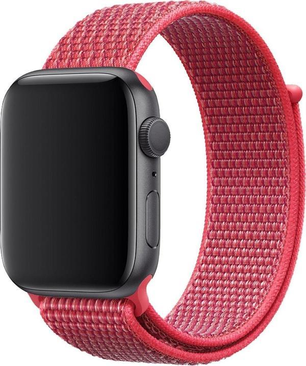 Coverzone Apple Watch 40mm Uyumlu Kayış Spor Loop Kordon Frambuaz - Image 1