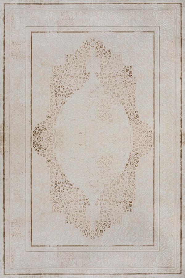 Kahverengi Klasik Etnik Modern Desenli Pamuk Makinada Yıkanabilir Hav Toz Vermez Leke Tutmayan Kaymaz Taban Dijital Makine Baskı Salon Yolluk Mutfak Halı - Image 1