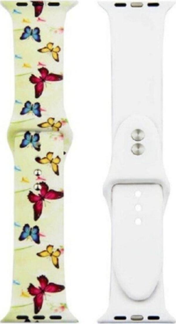 Coverzone Apple Watch 42-44mm Grafiti Desenli Kayış Kordon Grafiti No-23 - Image 1