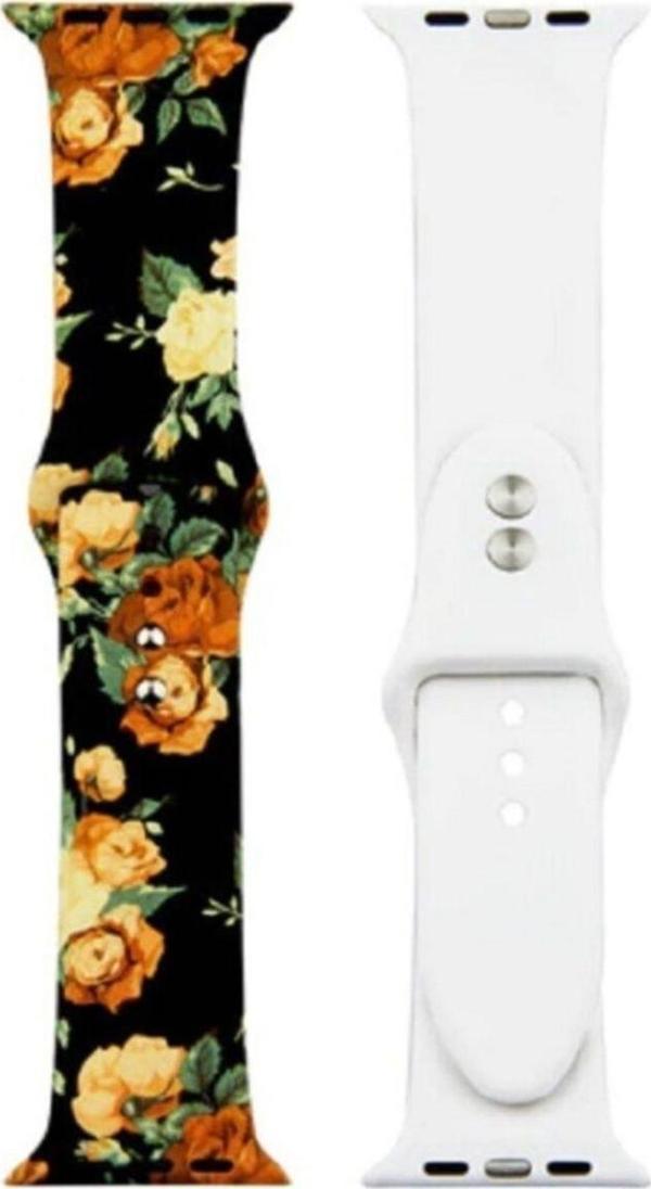 Coverzone Apple Watch 42-44mm Grafiti Desenli Kayış Kordon Grafiti No-4 - Image 1
