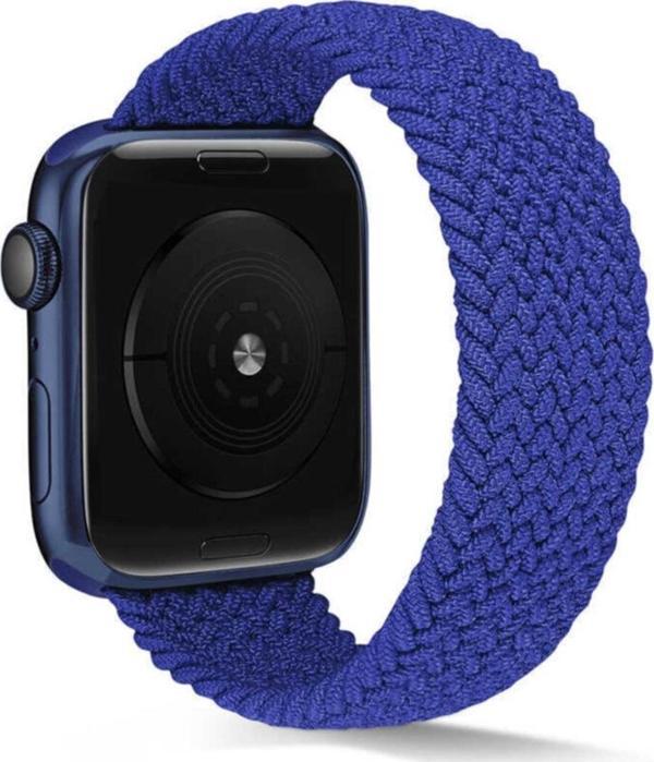 Coverzone Apple Watch 42mm Knitting Braid Small Kordon Mavi - Image 1