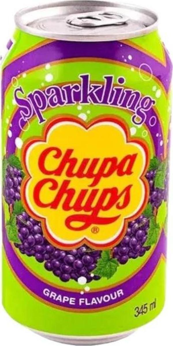 Chupa Chups Grape Flavour - Üzüm Aromalı Gazlı İçecek 345 ml - Image 1