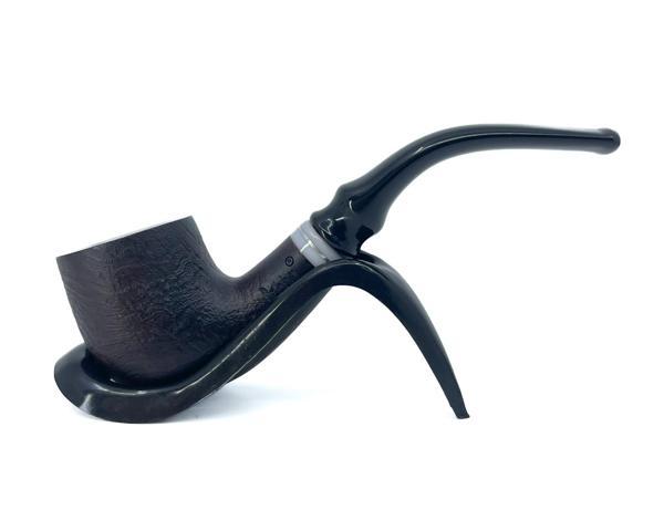 Dapper Bent Billiard Briar (Gül Kökü) 9 mm Filtreli El Yapımı Pipo - 2642 - Image 1