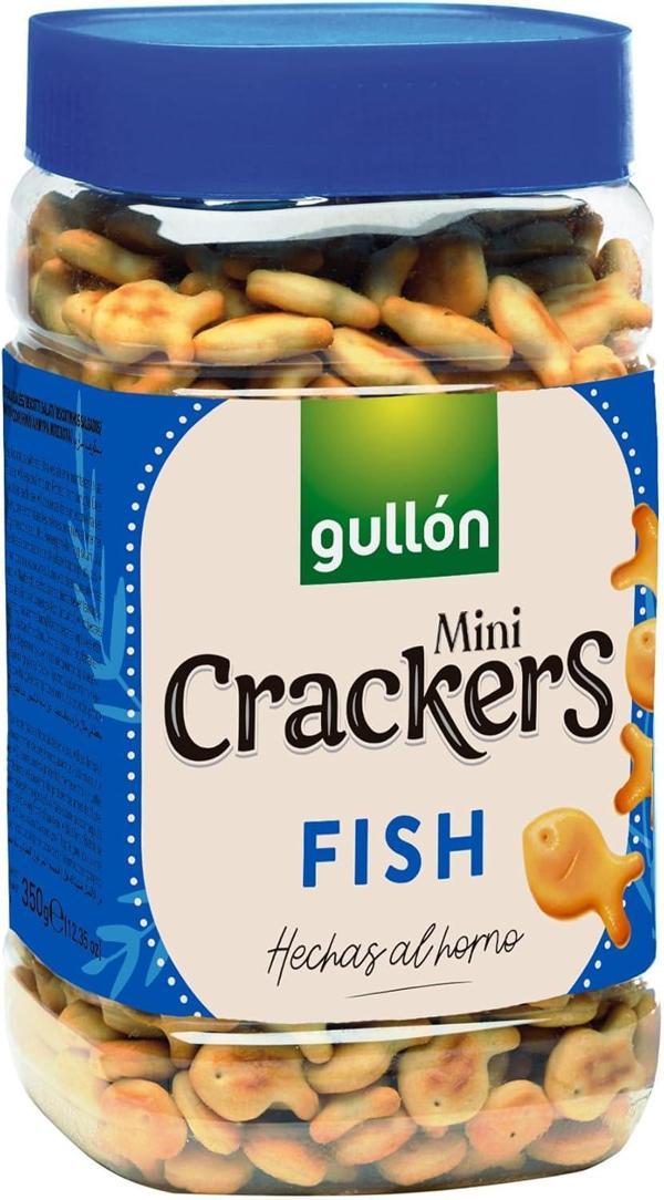 Gullon Mini Crackers Fish - Balık Kraker 350 gr - Image 1