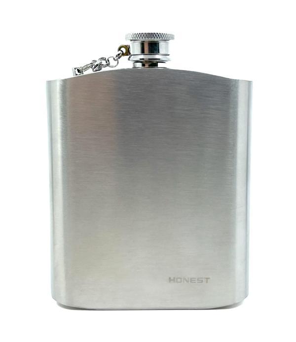 Honest Paslanmaz Çelik Cep Matarası Zincirli Kapak - 7 OZ - Image 1