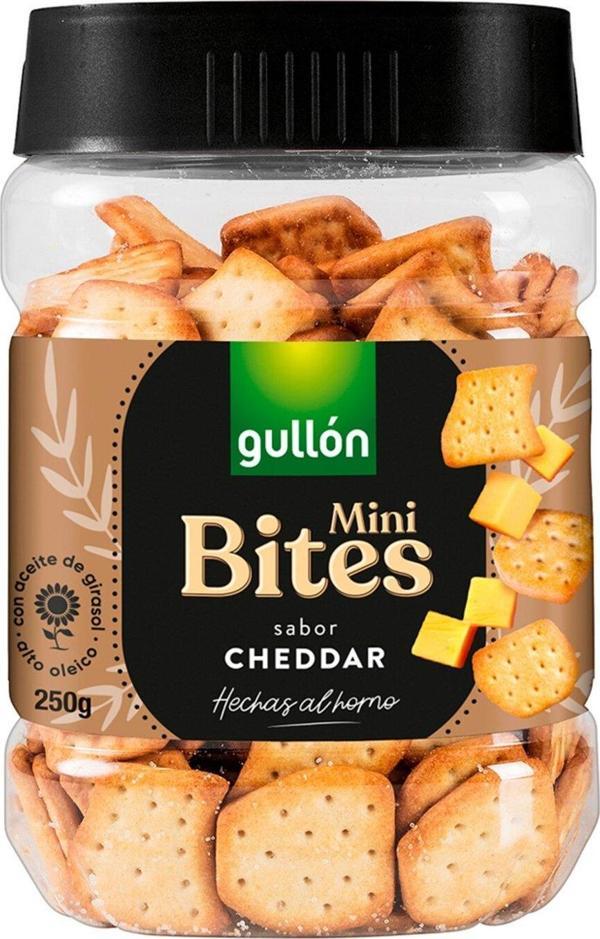 Gullon Mini Bites Cheddar Biskuvi 250 gr - Image 1