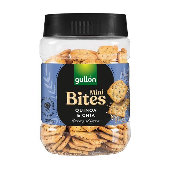 Gullon Mini Bites Quinoa & Chia Balık Kraker 250 gr - Image 1