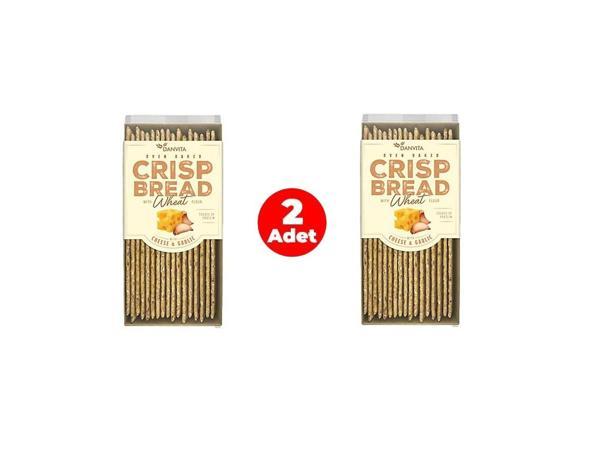Danvita Peynirli ve Sarımsaklı Çıtır Buğday Ekmeği (2 Adet) - Image 1