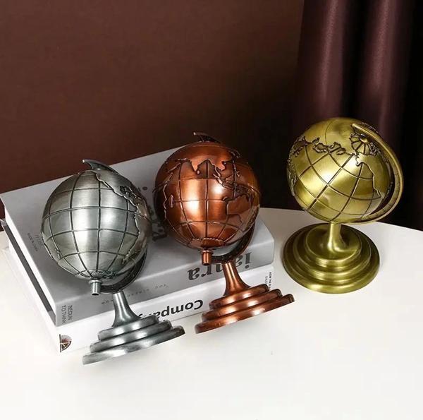 Küçük Boy Metal Dünya Küresi - Image 1