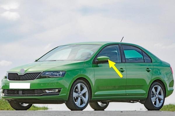 Skoda Rapid 2016-2020 Sol Dikiz Ayna Sinyal Lamba Camı 6V0949101A - Image 1