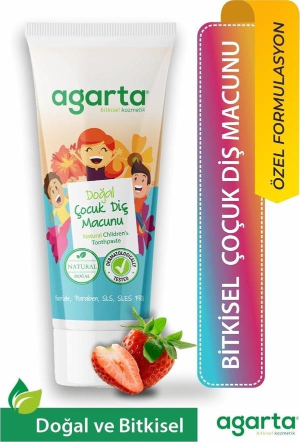 Agarta Doğal Florürsüz Çocuk Diş Macunu 75 ml - Image 1