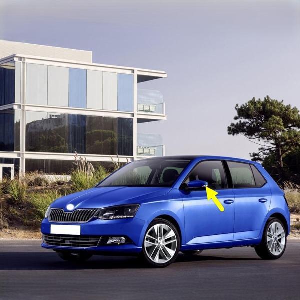 Skoda Fabia 3 2015-2018 Sol Dikiz Ayna Sinyal Lamba Camı 6V0949101 - Image 1