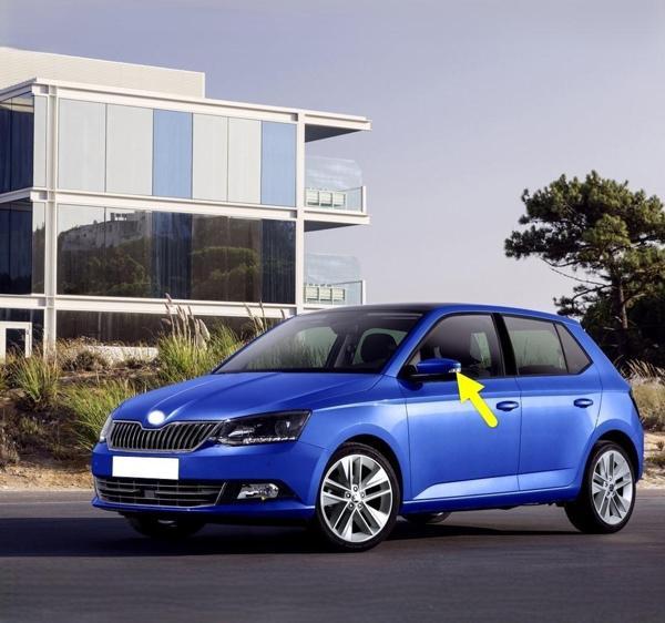 Skoda Fabia 3 2015-2018 Sol Dikiz Ayna Sinyal Lamba Camı 6V0949101 - Image 1