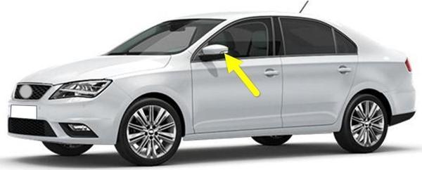 Seat Toledo 2016-2019 Sol Dikiz Ayna Sinyal Lamba Camı 6V0949101 - Image 1