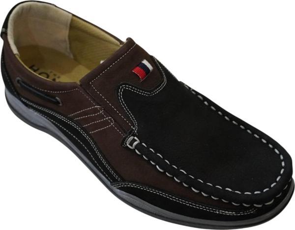 Erkek Günlük Ayakkabı –%100 Hakiki Nubuk Deri, Ortopedik Termo Taban, Rahat ve Şık Slip-On Model - Image 1