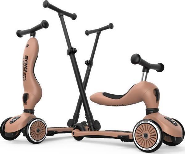 Scoot and Ride Push and Go Ebeveyn Kontrollü Çocuk Scooter Mocha 240527-00820 - Image 1