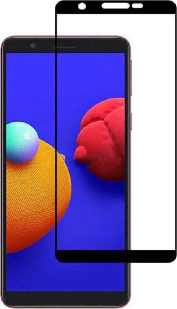 Coverzone Galaxy A01 Core Kenarları Kırılmaya Dayanıklı Cam Ekran Koruyucu - Image 1
