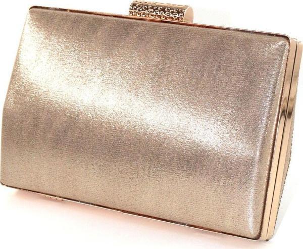 Taşlı gold abiye Çanta. Clutch gold taşlı davet gece çantası. Altın abiye çanta. Gold abiye çanta. - Image 1