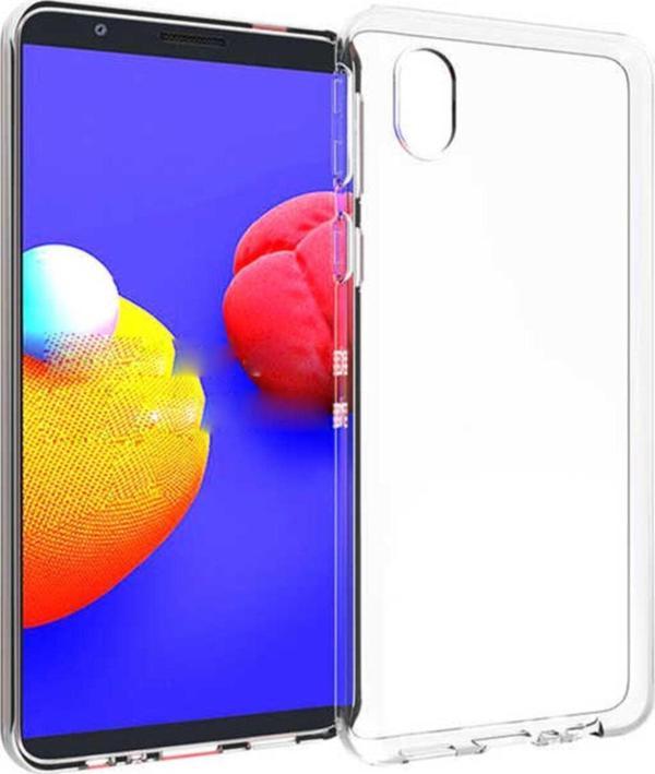 Coverzone Galaxy A01 Core Kılıf Süper Silikon Kapak Şeffaf - Image 1