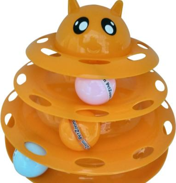Petzoom Kedi Başlıklı 3 Katlı Kedi Oyuncağı - Image 1