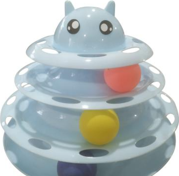 Nunbell 3 Katlı Kedi Oyuncağı Kedi Başlıklı - Image 1