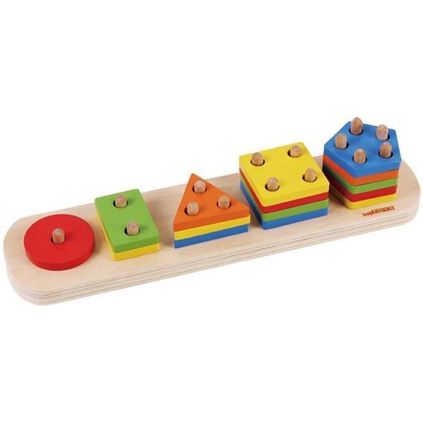 1013-SKC Chiva, Beşgenli Geometik Şekiller - Ahşap - Image 1