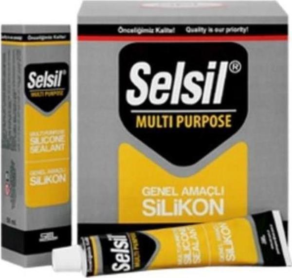 Selsil Genel Amaçlı Tüp Silikon 50 ml Beyaz - Image 1