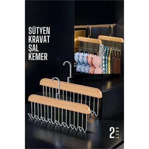 Dolap İçi Askı 2 adet Sütyen Şal Kravat Kemer Çanta - Image 1