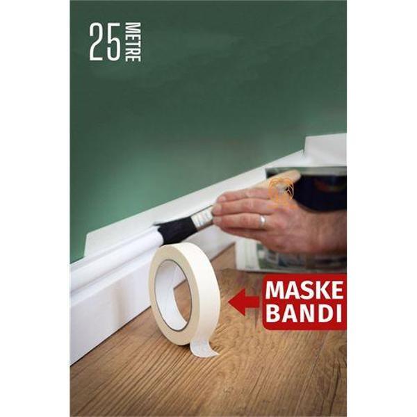 Maskeleme Bandı 25 Metre Çıkarılabilir Boyacı Bandı - Image 1