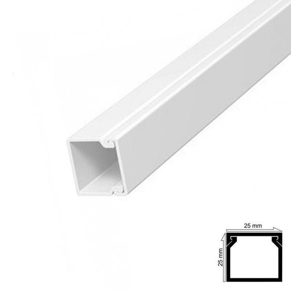 Kablo Kanalı 25x25 mm 2 Metre Yapışkan Bantlı 4 Adet - Image 1
