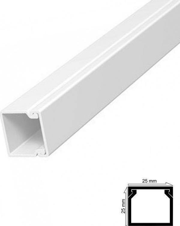 Kablo Kanalı 25x25 mm 2 Metre Yapışkan Bantlı 4 Adet - Image 1