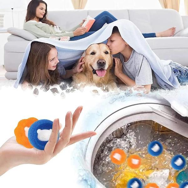 2 Adet Çamaşır Makinesi Ve Evcil Hayvanlar İçin Tüy Toplayıcı Yıkanabilir Sünger Top - Image 1