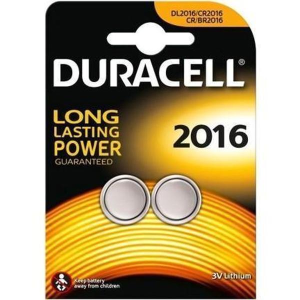 Duracell CR 2016 Lityum Pil 3 Volt 2 li Paket - Image 1