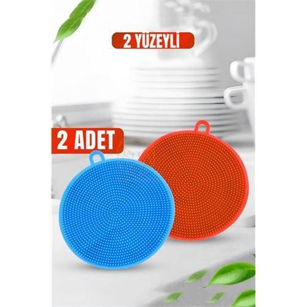 2 Yüzeyli Silikon Bulaşık Pedi 2 ADET - Image 1